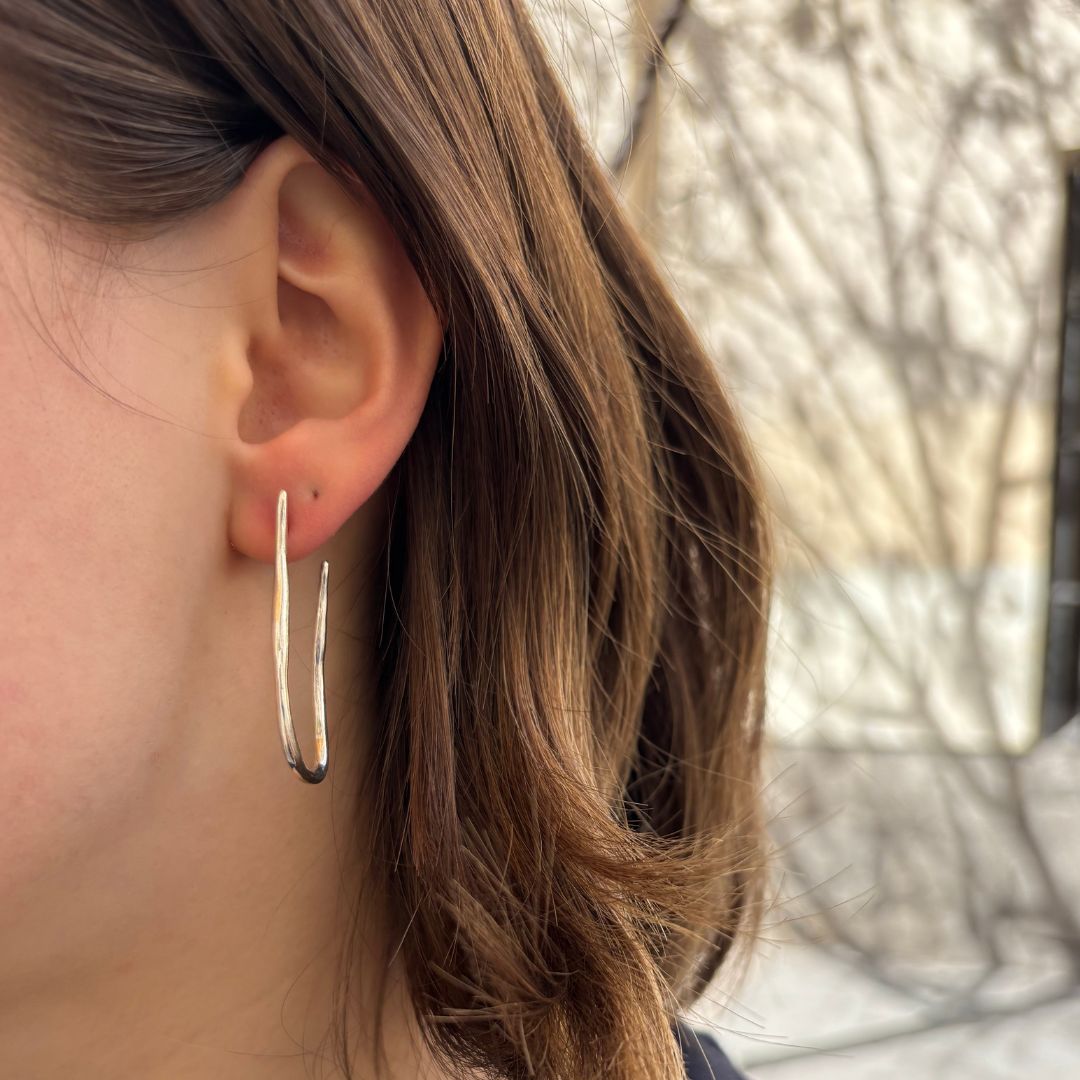 Elegant Long Hoop Earrings