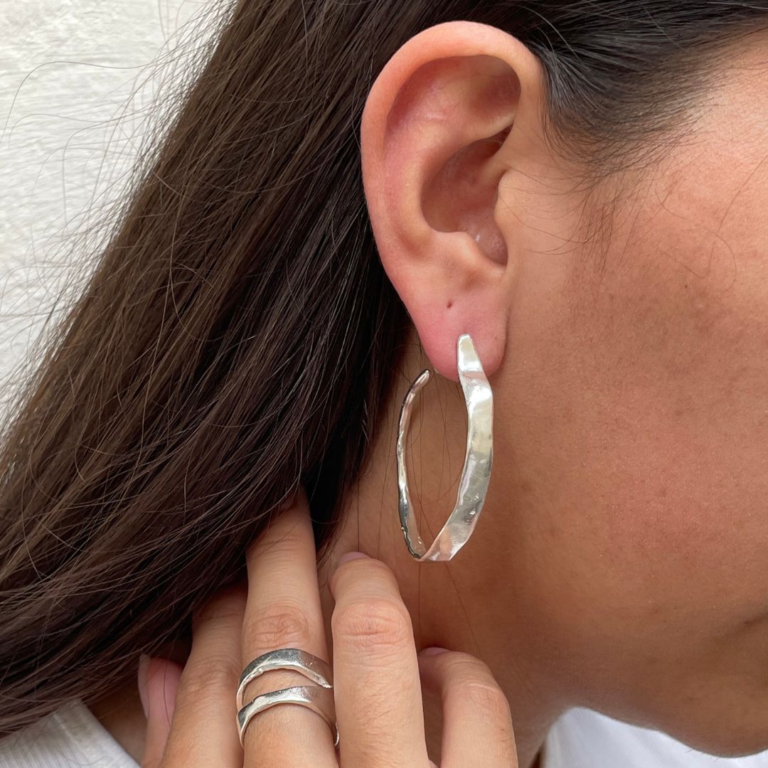 Fabulous Wide Hoop Earrings