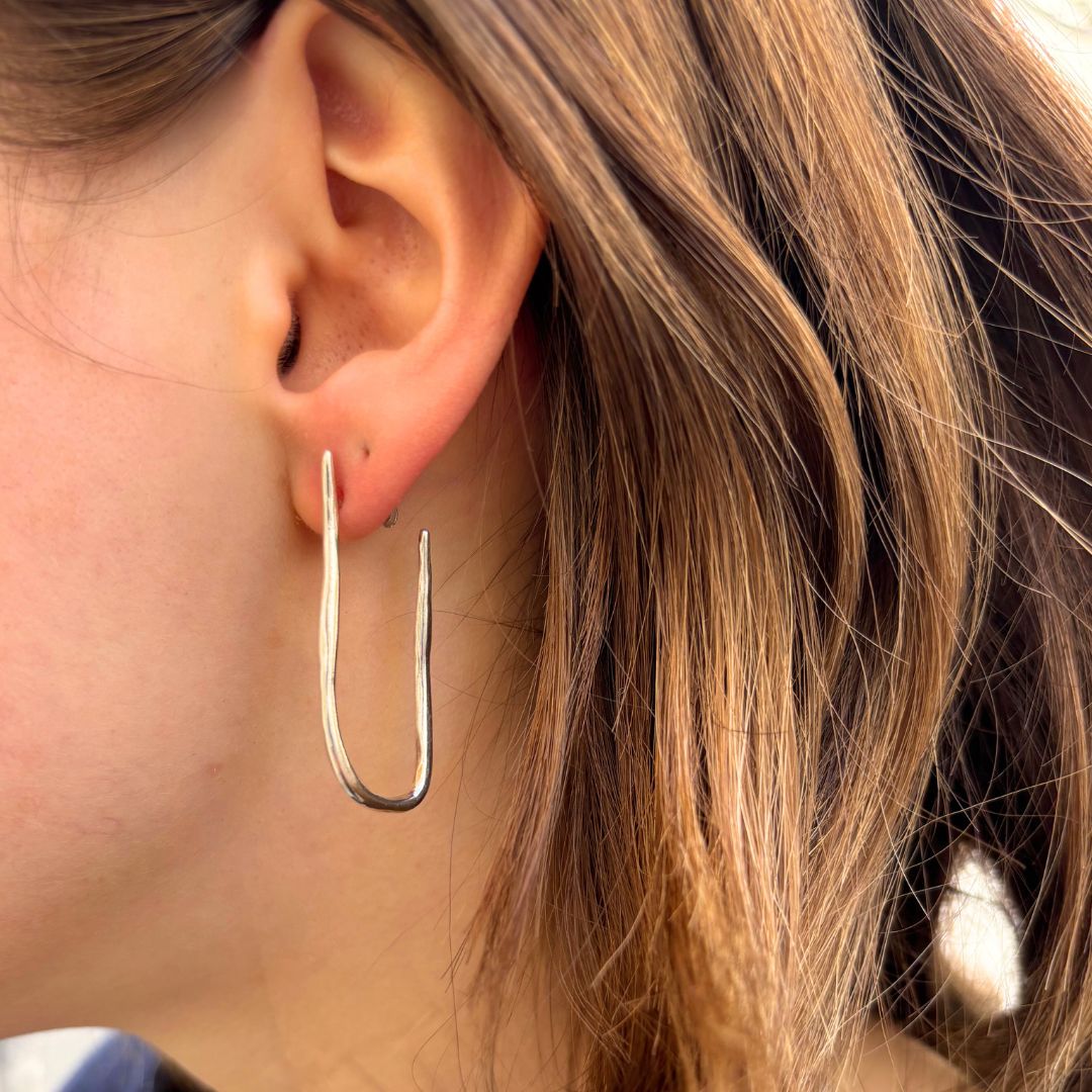 Elegant Long Hoop Earrings
