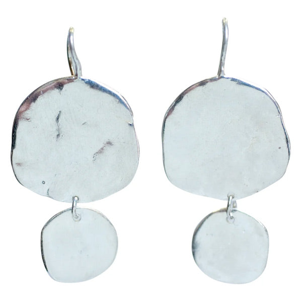 Ibiza Large Double Disc Earrings