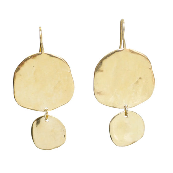 Ibiza Large Double Disc Earrings