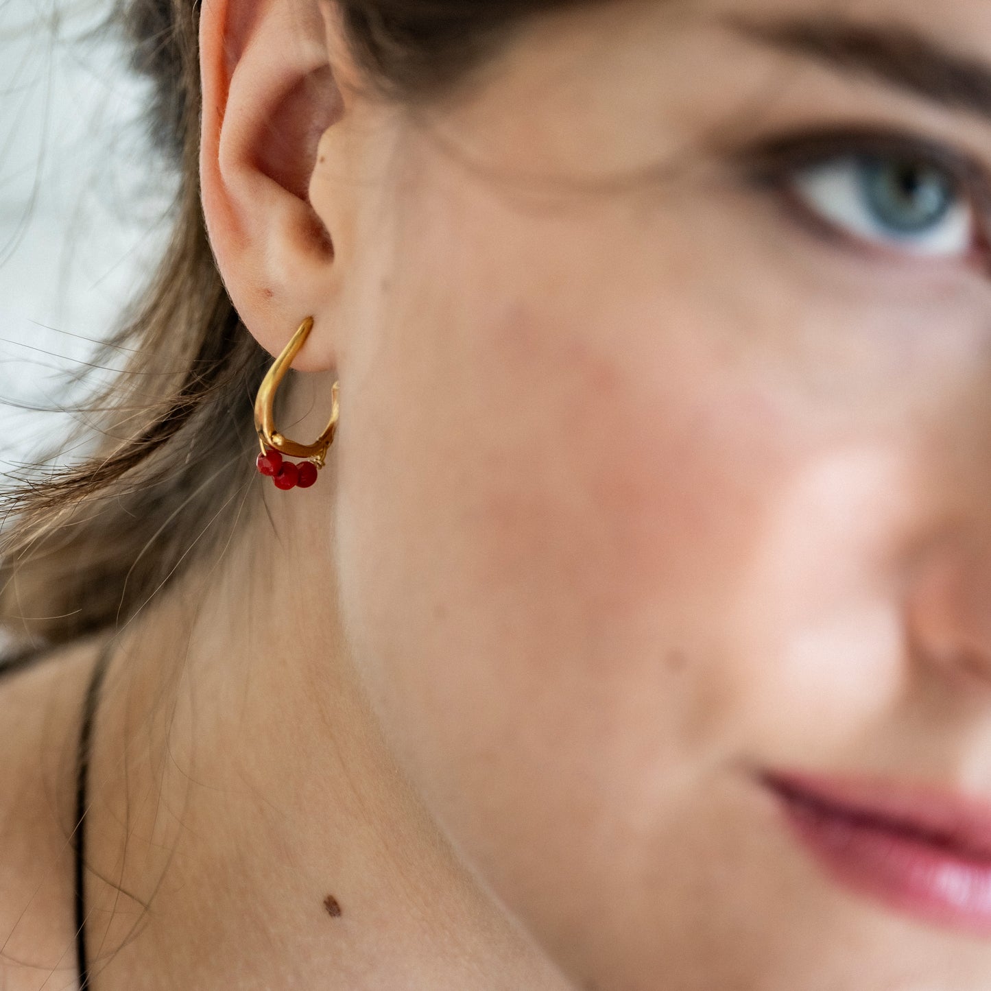 Pendientes Aros Luna