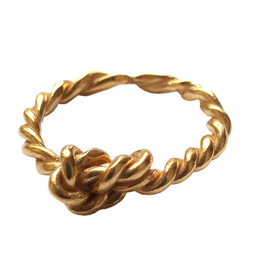 Layla Small Knot with a twist ring